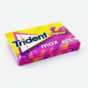 Жевательная резинка TRIDENT MAX МАЛИНА И ЛИМОН 23Г, , ,