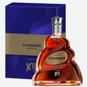 Коньяк старый КС СТАРЕЙШИНА ИМПЕРИАЛ 12 ЛЕТ 40% П/УП. 0,5Л, 0,5