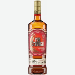 Настойка горькая ТРИ СТАРИКА ПЕРЦОВАЯ 40% 0,5Л, 0,5
