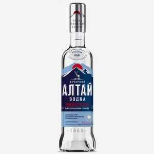 Водка Вечерний Алтай 40% 0,7л, 0,7