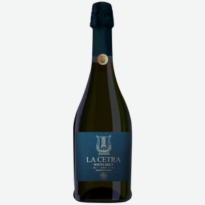 Вино игристое ЛА ЧЕТРА 8,5-13,5% БЕЛ. БРЮТ 0,75Л, 0,75