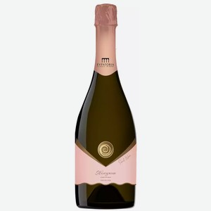 Вино игристое ЖЕМЧУЖНОЕ 10,5-11,5% РОЗ. П/СУХ. 0,75Л, 0,75