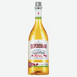 Настойка сладкая ЗИМНЯЯ ДЕРЕВЕНЬКА ЯБЛОКИ НА СНЕГУ 19% 0,25Л, 0,25