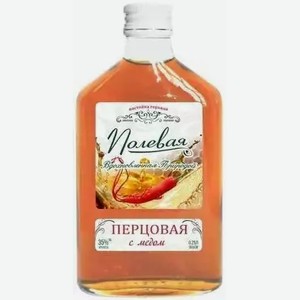 Настойка горькая ПОЛЕВАЯ ПЕРЦОВАЯ С МЕДОМ 35% 0,25Л, 0,25