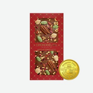 Шоколад ШОКОДЕЛИКА молочный Пекан,вишня, фундук 100г
