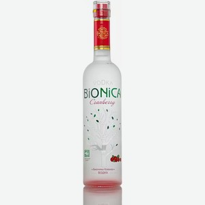 Водка особая БИОНИКА КЛЮКВА 40% 0,5Л, 0,5