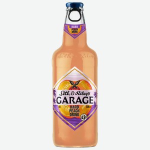 Пивной напиток SETH AND RILEY S GARAGE HARD PEACH СВЕТЛ. ФИЛЬТР. ПАСТЕР. СТ/Б. 0,4Л, 0,4