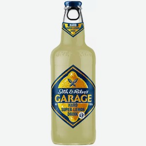 Пивной напиток SETH AND RILEY S GARAGE HARD SUPER LEMON СВЕТЛ. ФИЛЬТР. ПАСТЕР. СТ/Б. 0,4Л, 0,4