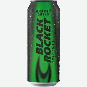Энергетический напиток BLACK ROCKET ORIGINAL Ж/Б. 0,45Л, 0,45