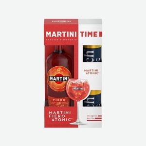 Напиток виноградосодерж вермут МАРТИНИ Фиеро 1л + Тоник РИЧ Индиан 330мл 2шт