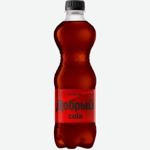 Напиток Добрый Кола Без Сахара Газ. Пэт 0,5л, 0,5