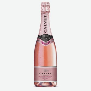 Вино игристое Calvet Cremant de Bordeaux розовое брют, 0.75л