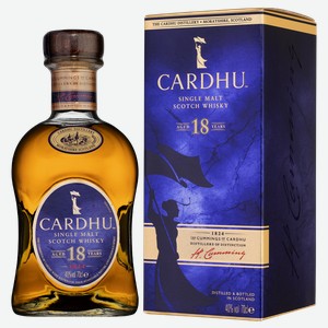 Виски Cardhu 18 Years Old, gift box 0.7 л.