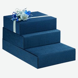 Подарочные коробки Cantinetta 6 bottiglie  Juta Blu 