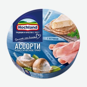 БЗМЖ Сыр плавленый Хохланд Ассорти 140г