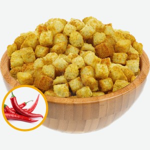 Сухари пшеничные  Острые  со вкусом перца чили , 80гр фасовка
