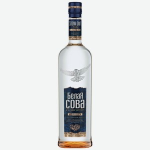 Водка Белая Сова Морошка на Северном Меду, 0.7 л