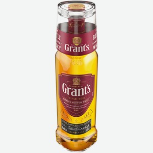 Виски Grant s Triple Wood 3 года 0,75 л в подарочной упаковке + стакан