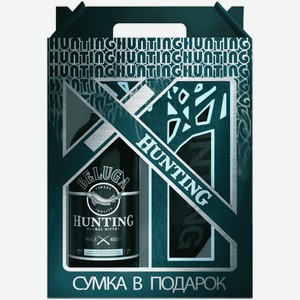Ликер Beluga Hunting Herbal Bitter 0,7 л в подарочной упаковке + поясная сумка