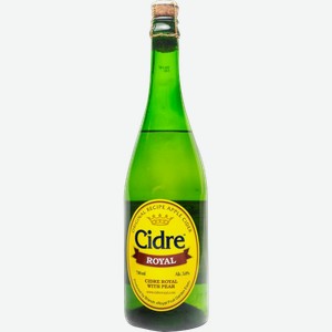 Сидр Royal с грушей 5%, 0,75 л, стеклянная бутылка