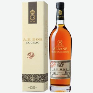 Коньяк A.E. Dor Albane Grande Champagne, в подарочной упаковке 0.7л