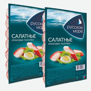 Крабовые палочки охлажденные Салатные имитация Русское Море 100 г