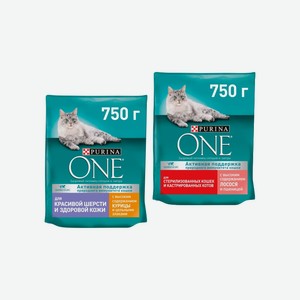 Корм сух. PURINA ONE в ассортименте 750 гр
