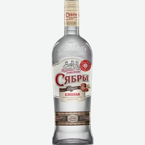 Водка Сябры. Хлебная 40% 0,5л, 0,5