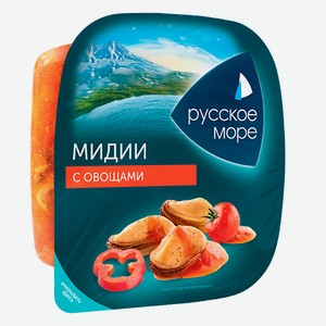 Салат из мяса мидии чилийской вареного с овощами  Русское море  150г