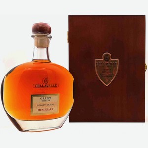Граппа Деллавалле, Граппа, выдержанная в бочке из-под рома (Демерара), 2005, в деревянной коробке, 700 мл