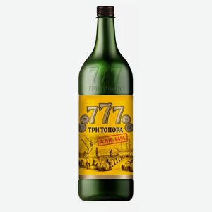 Алкогольная продукция плодовая ТРИ ТОПОРА 14% БЕЛ. П/СЛ. ПЭТ 1,5Л, 1,5