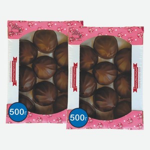 Зефир глазированный со вкусом малины КФ Кронштадтская 500 г