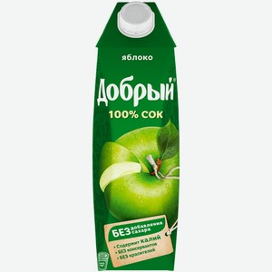 Сок Добрый Яблоко без сахара 1 л