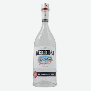 Водка  ЗИМНЯЯ ДЕРЕВЕНЬКА на солодовом спирте  Альфа  0,7л 40%