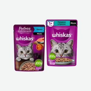 Корм WHISKAS д/кошек 75г в ассортименте ОТ ЗШТ
