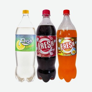 Напиток б/а газ. FRESH LEMONADE Лимон, Кола-Вишня, Апельсин 2л