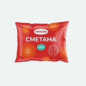 Сметана ж15% 250гр п/эпак Ува Молоко БЗМЖ