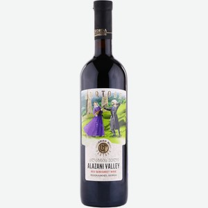 Вино  Гартоба  Алазанская Долина Красное, 2018, 2018, 750 мл, Красное, Полусладкое