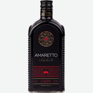 Ликер  Деликато  Амаретто Вишня, 500 мл