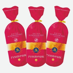 Батон Румянчик нарезка Каравай 230 г