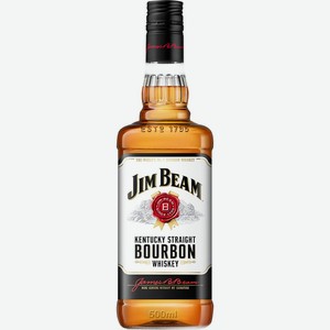 Виски Jim Beam Bourbon зерновой 40% 500 мл