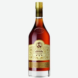 Коньяк Кизлярский КЗ Три звёздочки 0.5 л, 3 года, Россия