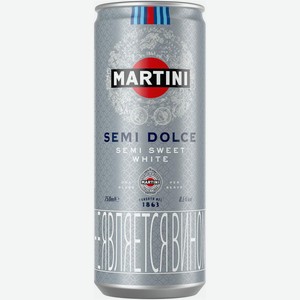 Напиток винный Martini Semi Dolce игристый белый сладкий 8,5% 250 мл