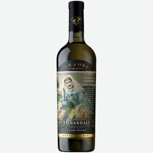 Вино Akauri Tsinandali белое сухое, 0.75 л