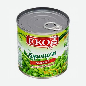 Горошек зеленый Эко 400г жб