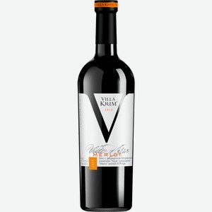 Вино Villa Krim Merlot красное сухое 750 мл Россия