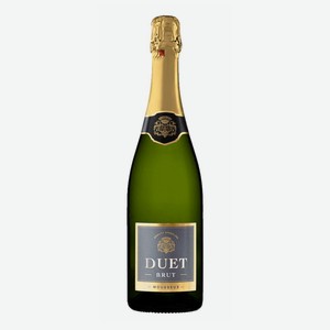 Вино игристое Duet White Brut белое сухое 750 мл
