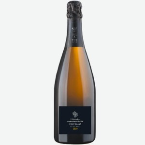 Вино игристое белое экстра брют ЗНМП Дивноморское ПИНО БЛАН 2019 0.75 л
