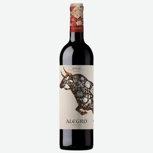 Вино географ. АЛЕГРО КРИАНЗА РИОХА 4,5-15% КР. СУХ. 0,75Л, 0,75