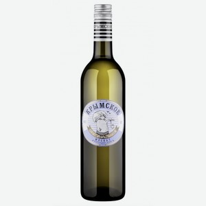 Вино Чайка Мускат бел.п/сл.(10%) 0,75 л, Крым Россия